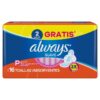 ABSORVENTE ALWAYS BASICO M SECA C ABA 16