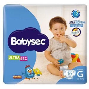 FRALDA BABYSEC ULTRA JUMBINHO G 16UN