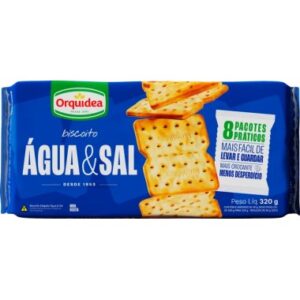 BISCOITO ORQUIDEA AGUA E SAL 320GR