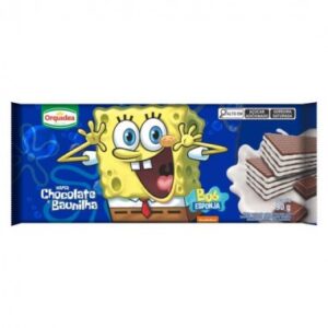 BISCOITO WAF ORQUIDEA BOB ESP CHOC BAUNI